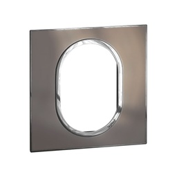 [576175] Legrand - 576175 - Arteor™ Plate British Standard Round 3 Module 1-Gang Horizontal Mirror Taupe.
