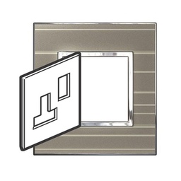 [576212] Legrand - 576212 - Arteor™ Plate British Standard Square for 13A switched socket 1-Gang Graphic Formal.
