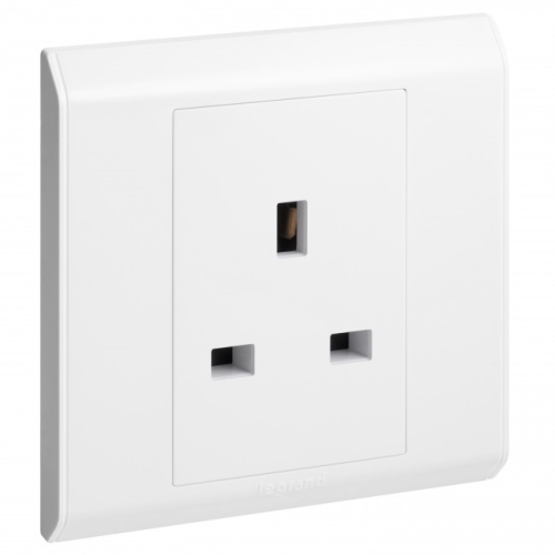 [617040] Legrand - 617040 - BELANKO 13A UNSWITCHED SOCKET 1 GANG 250V WHITE