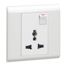 [617067] Legrand - 617067 - MULTISTANDARD SWITCHED SOCKET OUTLET BELANKO - WHITE