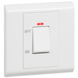 [617074] Legrand - 617074 - Double pole switch Belanko - 1 way switch + neon - 1 gang - 32 A 250 V~