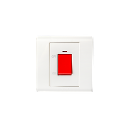 [617076] Legrand - 617076 - DP switch Belanko - 1 way switch + neon - 1 gang - 45 A - 250 V~