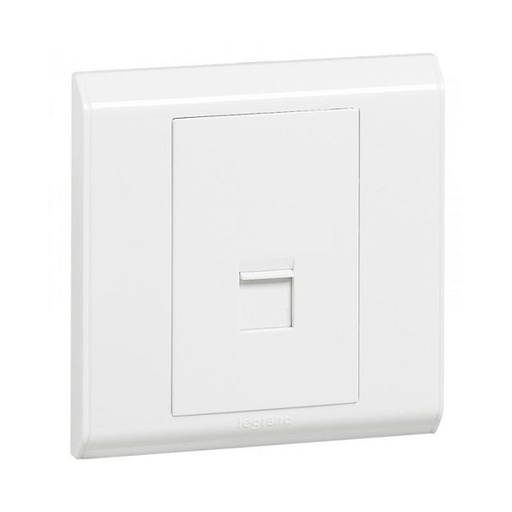[617096] Legrand - 617096 - Belanko White Telephone Secondary Socket designed for British Standard (BS) electrical installations - White.