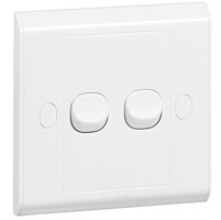 [617103] Legrand - 617103 - Single pole switch Belanko - 2 gang - 2-way switch - small rocker