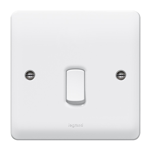 [730012] Legrand - 730012 - Synergy™ - Double pole switch - Double pole + indicator - 20 A 250 V~ - White