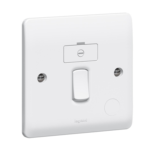 [730036] Legrand - 730036 - Synergy™ - Fused connection unit - Double pole switched + cord outlet - White