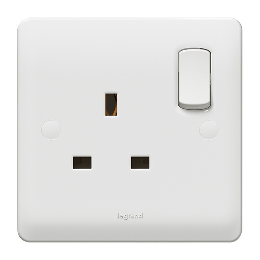 [730060] Legrand - 730060 - Synergy™ - Double pole socket outlet - 1 gang - 13 A 250 V~ - White