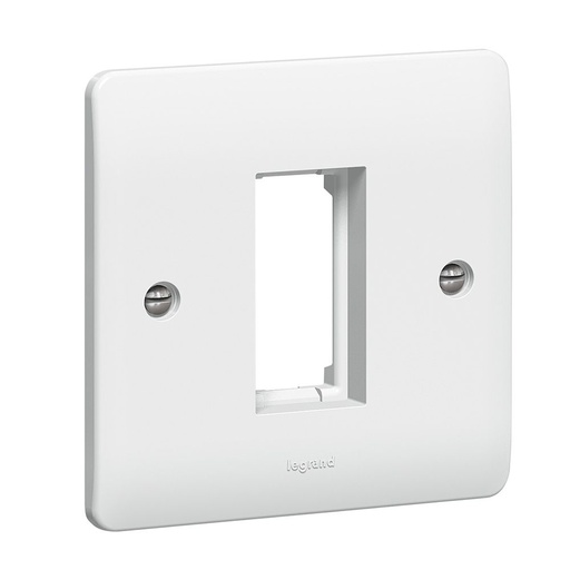 [730091] Legrand - 730091 - Synergy™ Carrier plate for 1 Mosaic module - 1 gang - White