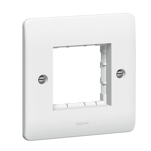 [730092] Legrand - 730092 - Synergy™ Carrier plate for 2 Mosaic modules - 1 gang - White