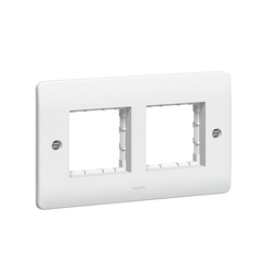 [730094] Legrand - 730094 - Synergy™ Carrier plate for 4 Mosaic modules - 2 gang - White