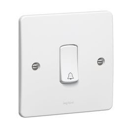 [730107] Legrand - 730107 - Synergy™ - Single push switch - 1 gang - 2 way bell symbol - 10 AX 250 V~ - White