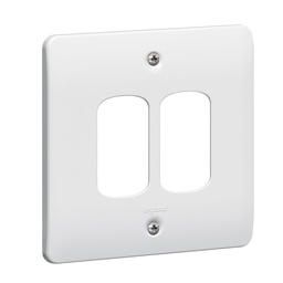 [730192] Legrand - 730192 - Synergy™ - Front plate - for 2 Grid modules - 1 gang - White
