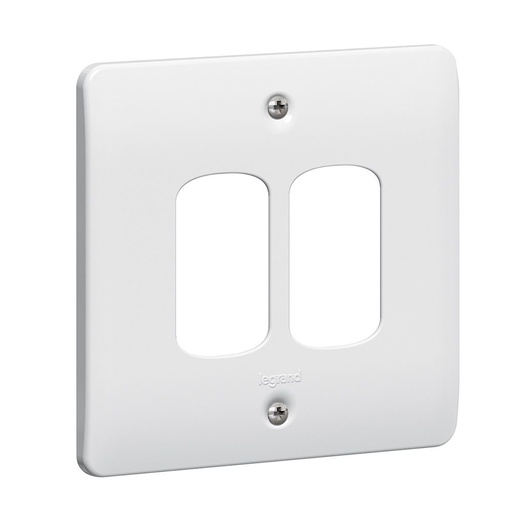 [730192] Legrand - 730192 - Synergy™ - Front plate - for 2 Grid modules - 1 gang - White
