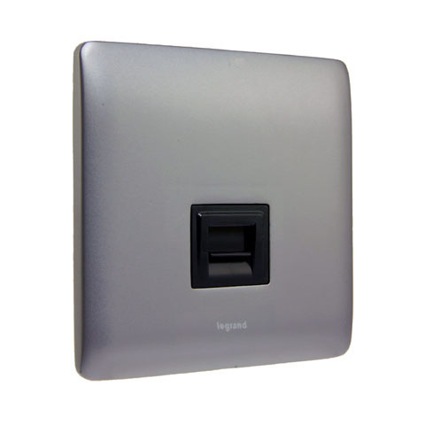 [731051] Legrand - 731051 - Synergy™ Telephone socket single, UK secondary (BT), Silver.