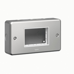 [733893] Legrand - 733893 - Synergy™ Carrier plate for 3 Mosaic modules 2-Gang Metalclad.