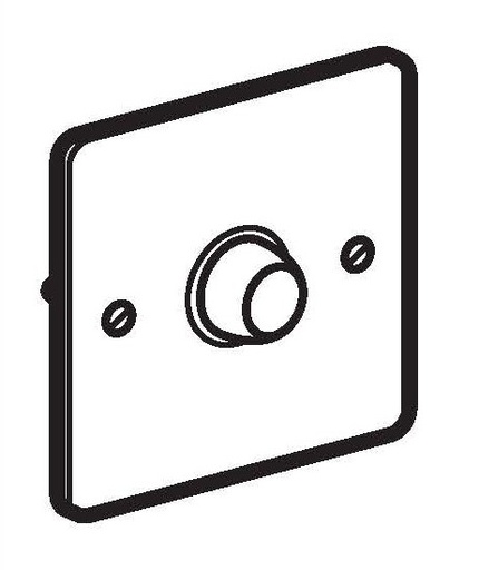 [734246] Legrand - 734246 - Synergy rotary dimmer switch 400W 250V 1-Gang 2-Way - Antique Brass.