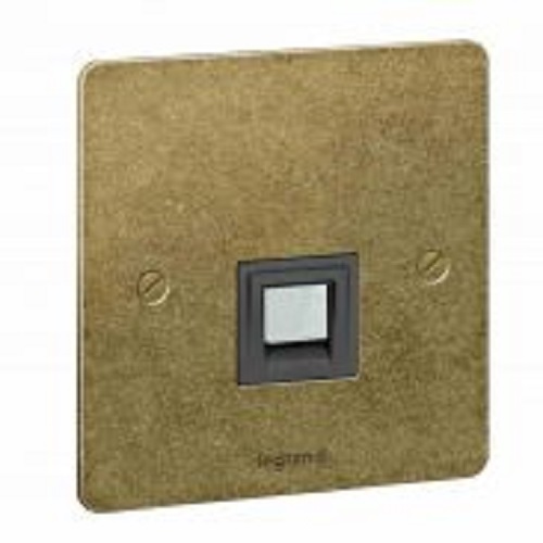 [734254] Legrand - 734254 - Synergy Telephone Socket RJ11/12 Antique Brass.
