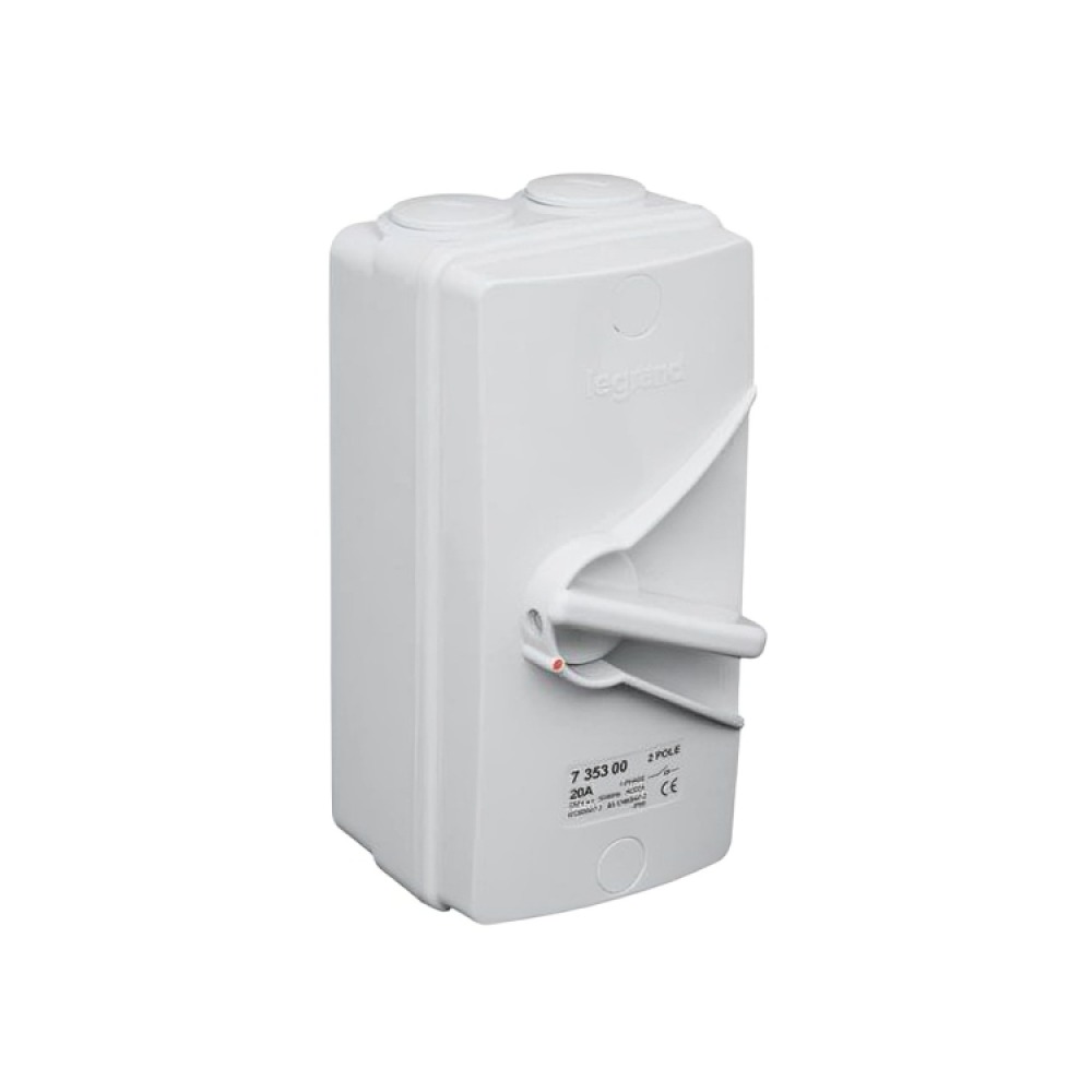 Legrand - 735300 - 20A 2POLE Isolator Switch, IP6