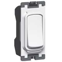 [735400] Legrand - 735400 - Synergy™ - Switch Grid module - 1 way - 10 AX - 250 V~ - White