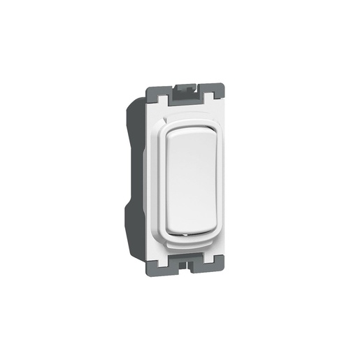 [735414] Legrand - 735414 - Synergy™ - Switch Grid module - 2 way retractive centre off - 20AX - 250V~ - White