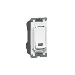 [735421] Legrand - 735421 - Synergy™ - Double pole switch Grid modules - with neon 20 AX 250 V~ - White