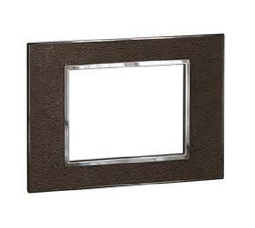 [576163] Legrand - 576163 - Arteor™ Plate British Standard square 3 Module 2-Gang Leather Club.