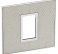 [576107] Legrand - 576107 - Plate Arteor - British std - square - 1 module - woven metal