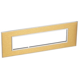 [576710] Legrand - 576710 - Arteor Surround Plate 8 Module Square Gold Brass