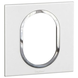 [575560] Legrand - 575560 - Arteor™ - Plate - British std - round - 3 modules 1-gang - White