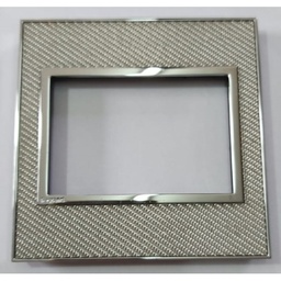 [576187] Legrand - 576187 - ARTEOR PLATE FOR 3 MODULES 1 GANG WOVEN METAL