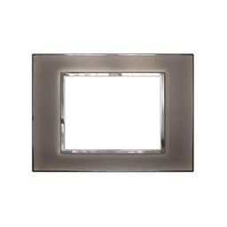 [576165] Legrand - 576165 - Arteor™ Plate British Standard square 3 Module 2-Gang Mirror Taupe.