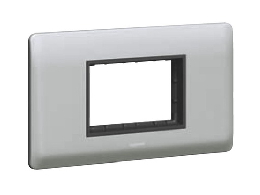 [731093] Legrand - 731093 - Synergy® British Standard Carrier Plate 2-Gang square for Arteor 3-Module Silver.