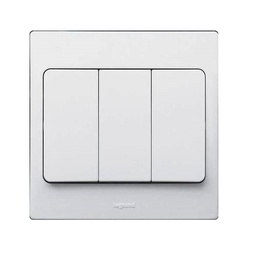 [281054] Legrand - 281054 - Mallia™ Single pole switch 1-Gang 3-Way 20A White.
