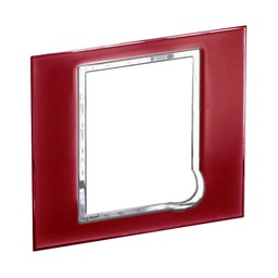 [576196] Legrand - 576196 - Arteor™ Plate British Standard Square for fused connection unit Mirror Red.