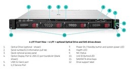 [P57686-421] HPE - P57686-421 - ProLiant DL320 Gen11 Server, Xeon-B 3408U 8-C 1.80GHz/22.5MB, 16GB (1x 16GB) PC5-4800B RDIMM, 8x SFF 2.5", x1 Tri-Mode Basic Carrier SATA, No Optical, 1000W PSU, 3 Year NBD Warranty.
