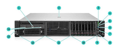 [P80569-425] HPE - P80569-425 - ProLiant DL380 Gen10 Plus Server, Xeon Silver 4310 12-C 2.1GHz/18MB, 64GB (2x 32GB-R), 8x SFF 2.5", 2x 480GB SSD, SR416i-a, No Optical, 2x 800W PSU.