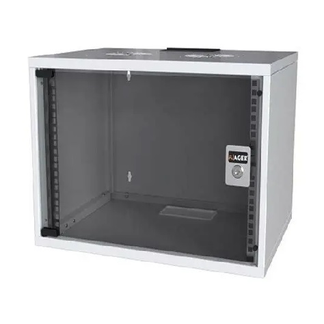 [AG-AF07U6060S1-CBAA-A-D1-YD] AGER - AG-AF07U6060S1-CBAA-A-D1-YD - Rack 7U 19" Agena Flat Wall Mounted Cabinet W=600mm D=600mm Black.