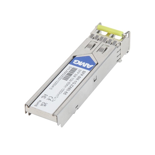 [SFP-SM-1G-ZX80-55] AMG - SFP-SM-1G-ZX80-55 - SFP Transceiver SMF SingleMode 1Gb 1550nm 80km 2-Fiber LC (-40 to +85°c) DDM.