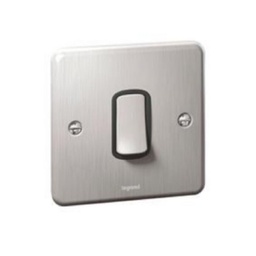 [833001] Legrand - 833001 - Synergy™ Authentic 1-Gang 2-Way switch 10A Brushed Stainless Steel.