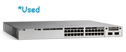 [C9300-24P-E *Used] CISCO - C9300-24P-E *Used - Catalyst 9300 24-Port 1G RJ45 PoE+ with modular uplinks, Network Essentials.