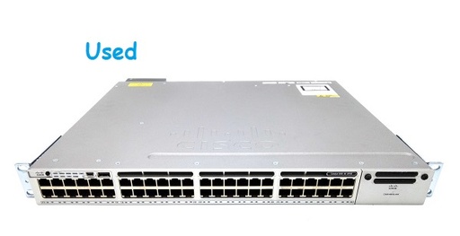 [WS-C3850-48PW-S *Used] Cisco - WS-C3850-48PW-S *Used - Catalyst 3850 48-Port 10/100/1000 PoE Network Switch IP Base with 5 access point license, PoE Power 435W.