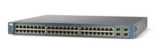 [WS-C3560G-48PS-S *Used] ‎CISCO - WS-C3560G-48PS-S *Used - Catalyst 3560 48-Port 10/100/1000 PoE, 4-Port SFP Standard Image.